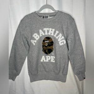 NWT Bape Camo Embroidered Crewneck